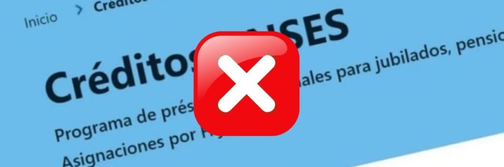 Por que ANSES no me deja sacar el prestamo